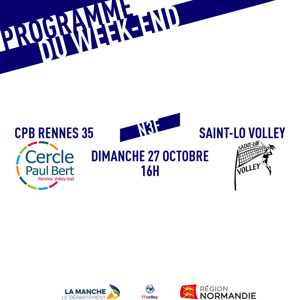 Programme du week : 26-27 octobre 2019